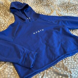 NVGTN Blue Crop Top Hoodie